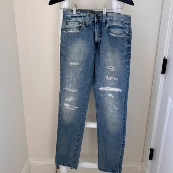 American Eagle Outfitters Men's Slim Distressed Denim Jeans SZ 28 X 30 - Picture 1 of 8